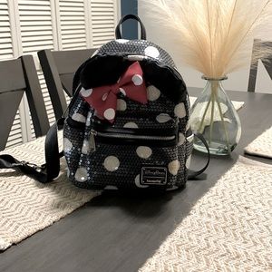 Minnie Mouse Loungefly backpack. Used once